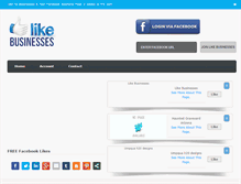 Tablet Screenshot of likebusinesses.com